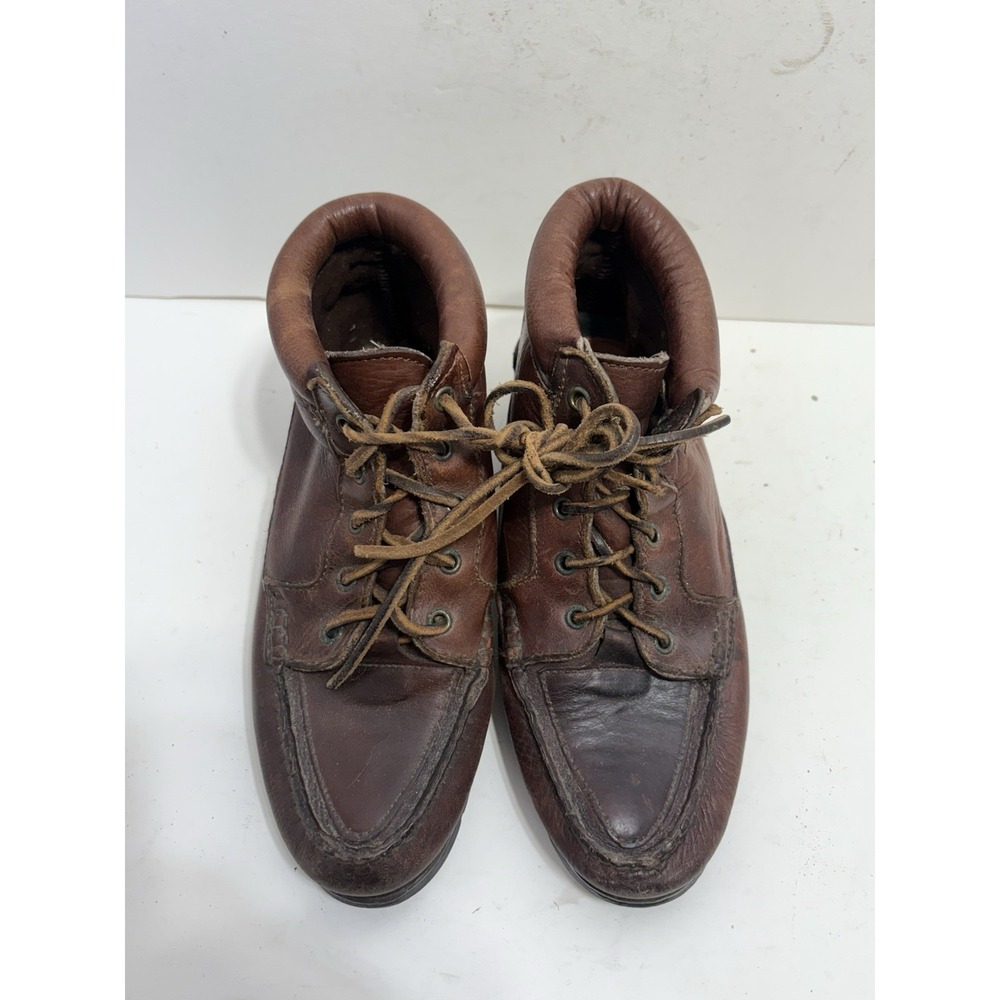 Timberland Women's Chukka Moccasin Leather Brown Soft Sole Boots Sz 6.5 M - Picture 3 of 7